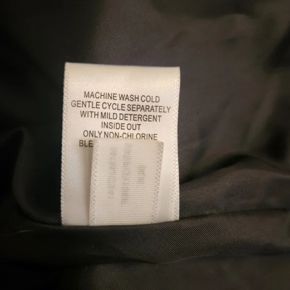 New quilted faux leather black collared buttoned vest MARK New YORK Washable - Picture 3 of 6